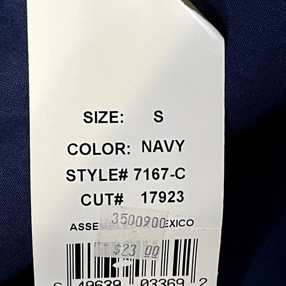 Peaches Uniforms Scrub Cargo Bottom Blue Drawstring Waist 7167C Women Small NWT - Picture 8 of 9